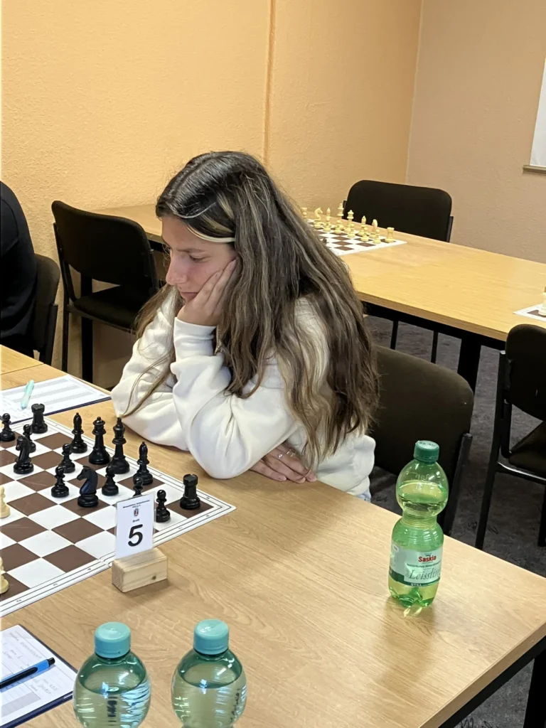 Gabriela Ignatova bei der 1. Runde der Offenen Vereinsmeisterschaft 2026/2027 in Meuselwitz