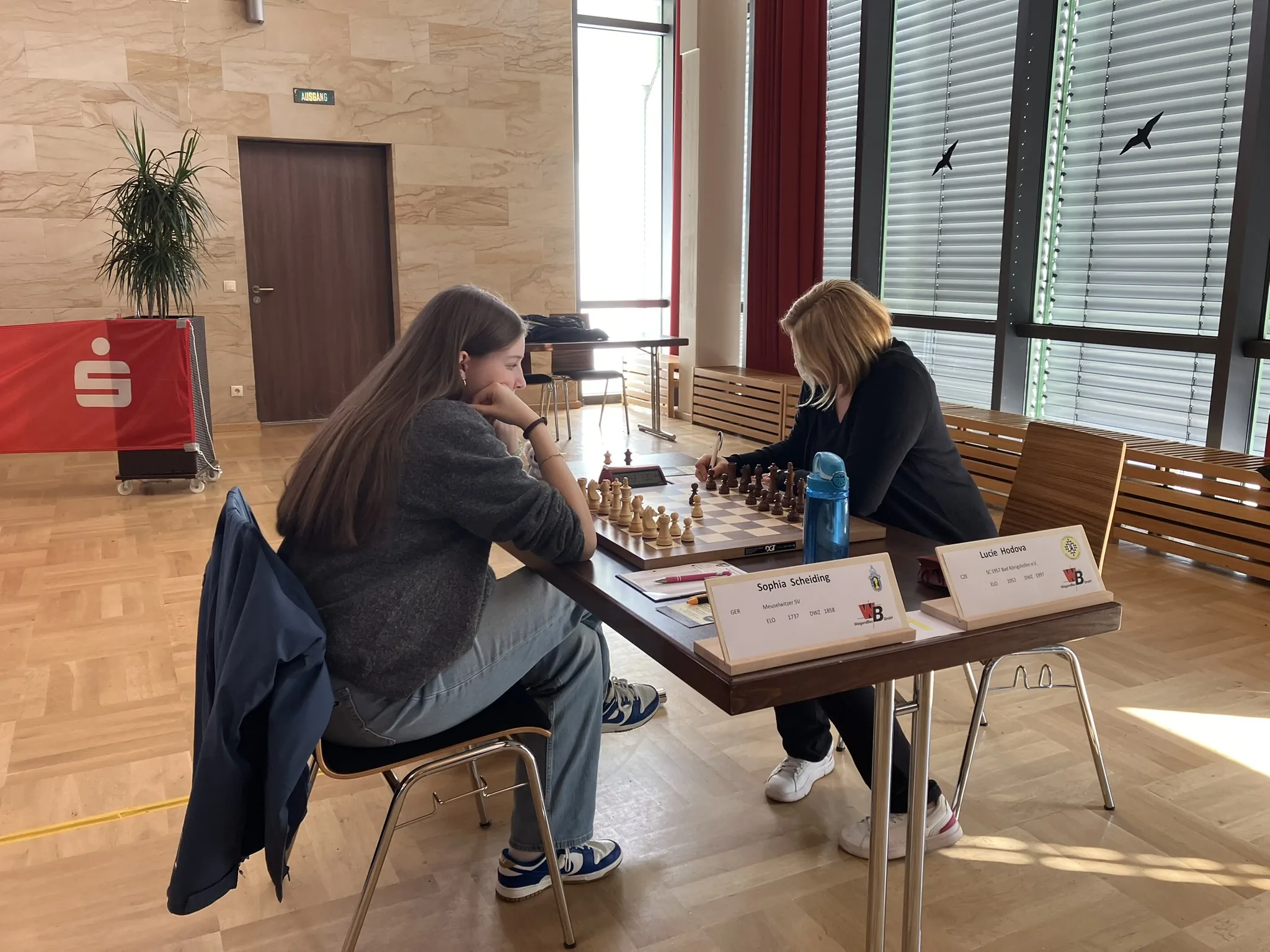 Sophia Scheiding gegen Lucie Hodova am Spitzenbrett der Frauen-Regionalliga